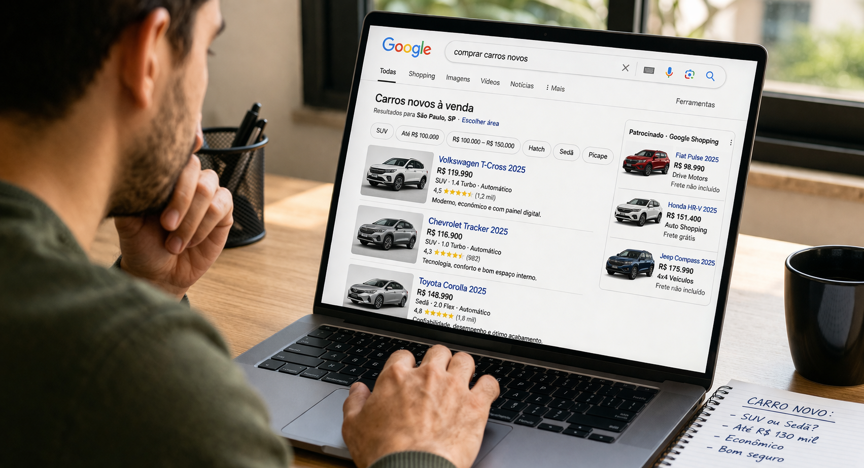Cuidado: se depender do Google, seu próximo carro pode não ser o que você gostaria