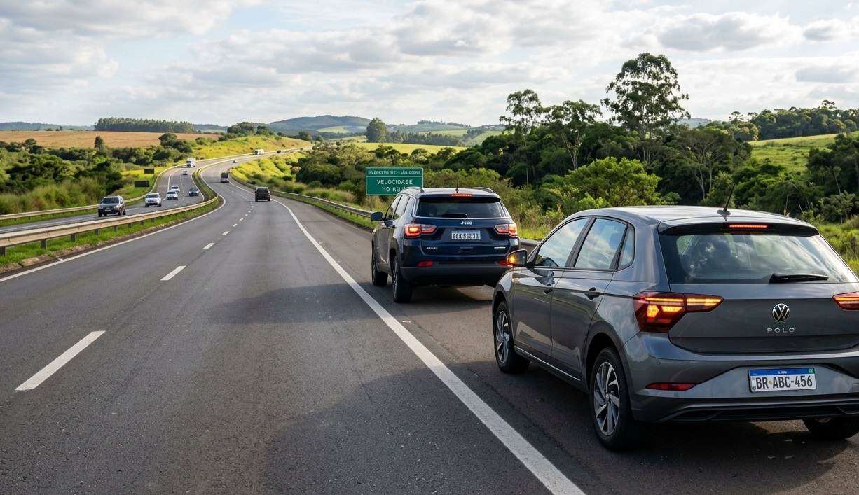 Motorista da frente ligou o pisca-alerta? Saiba o que isso realmente significa na rodovia