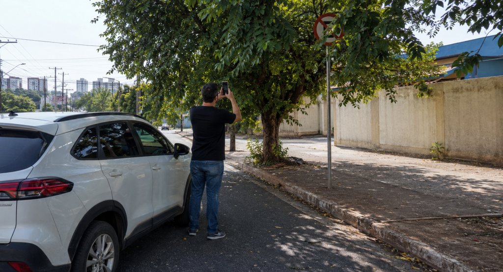 Tomou multa com a placa escondida? Uma única foto pode ajudar a virar o jogo na sua defesa