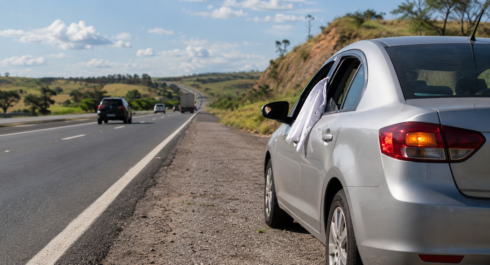 Pano branco na janela do carro: o que significa e por que é recomendado em alguns casos